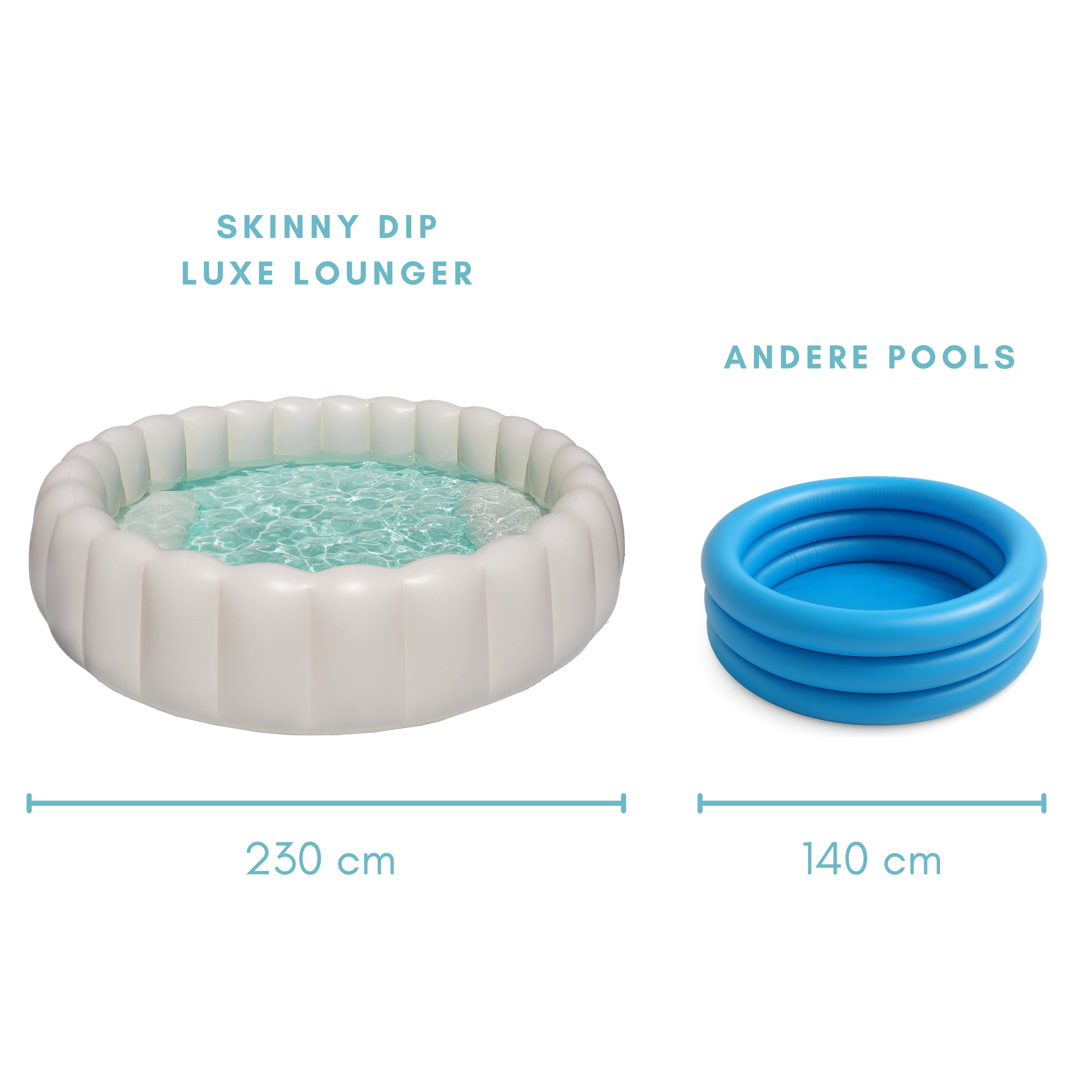 230 m großer aufblasbarer Pool für Erwachsene